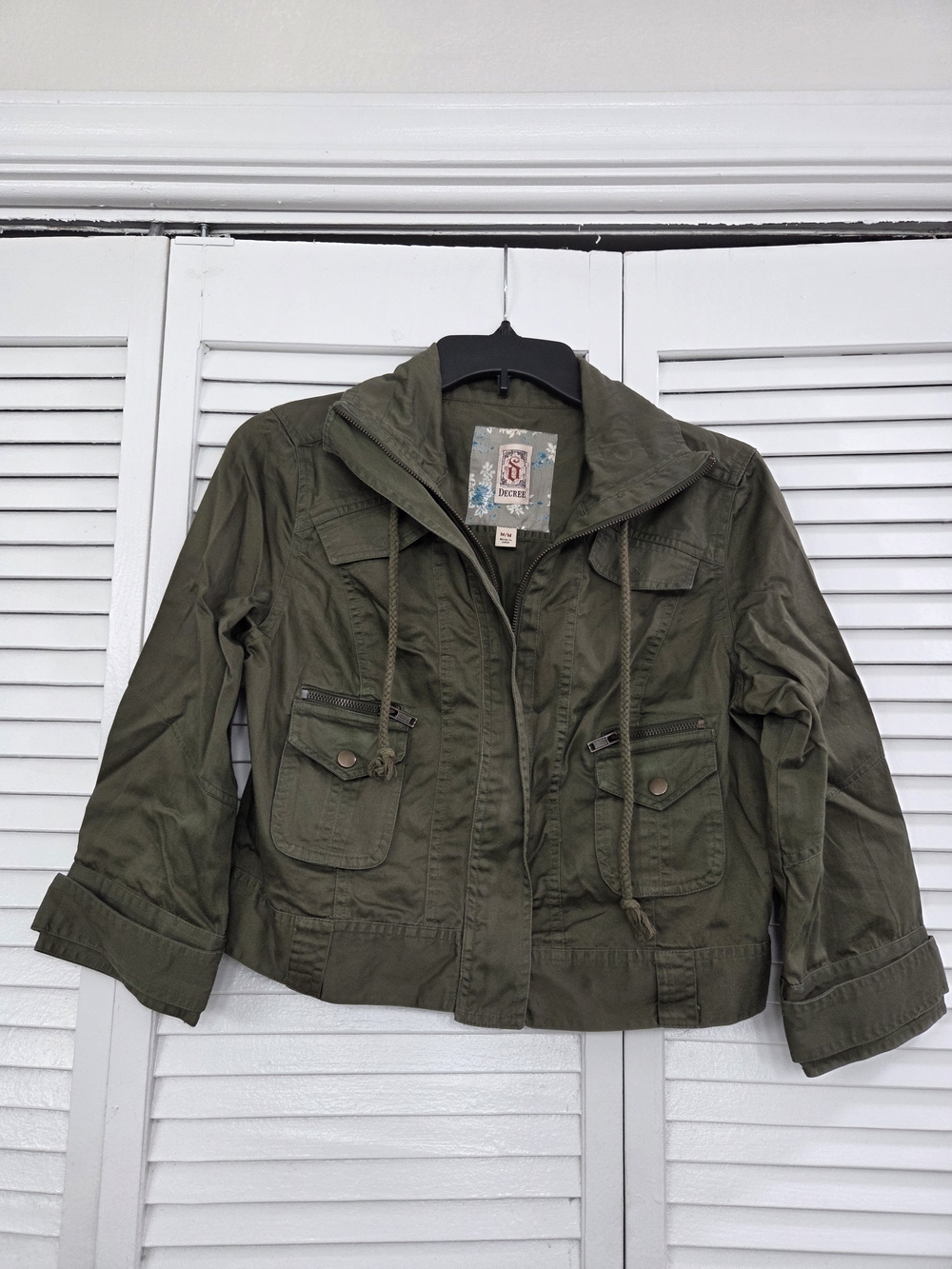 Decree Juniors Crop Utility Jacket
